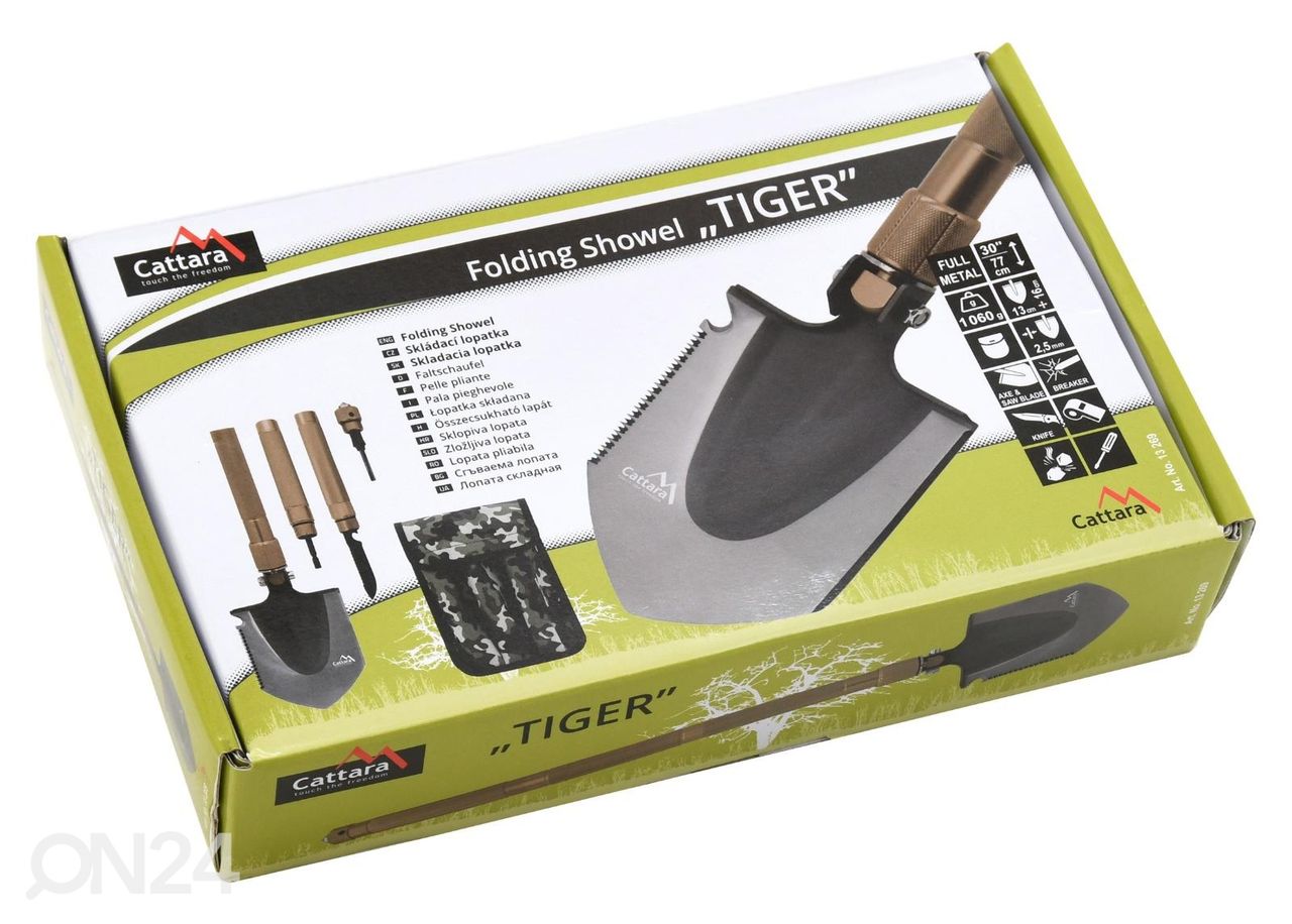 Kokoontaitettava lapio TIGER 77 cm kuvasuurennos