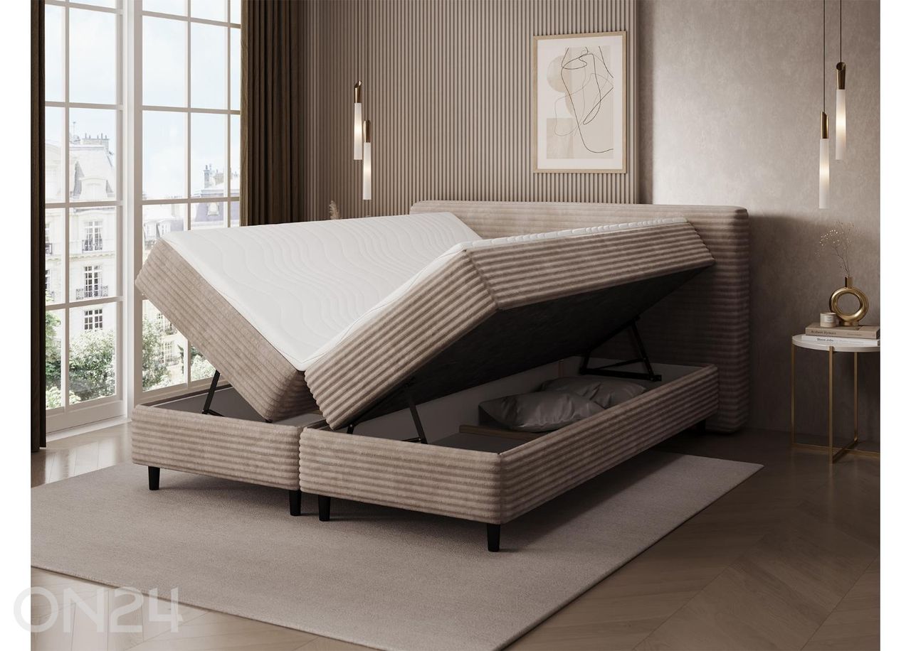 Kontinenttisänky säilytyslaatikolla Cortiko 160×200 cm kuvasuurennos