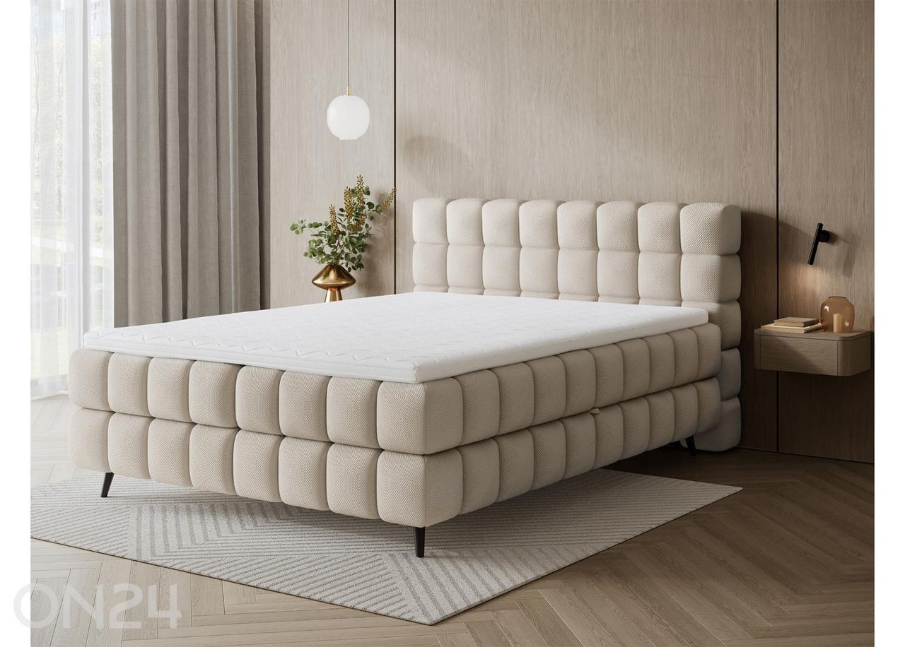 Kontinenttisänky säilytyslaatikolla Sabeno 140×200 cm kuvasuurennos