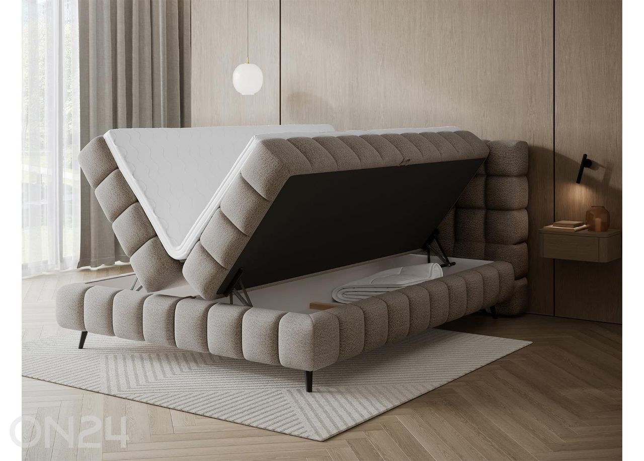 Kontinenttisänky säilytyslaatikolla Sabeno 160×200 cm kuvasuurennos