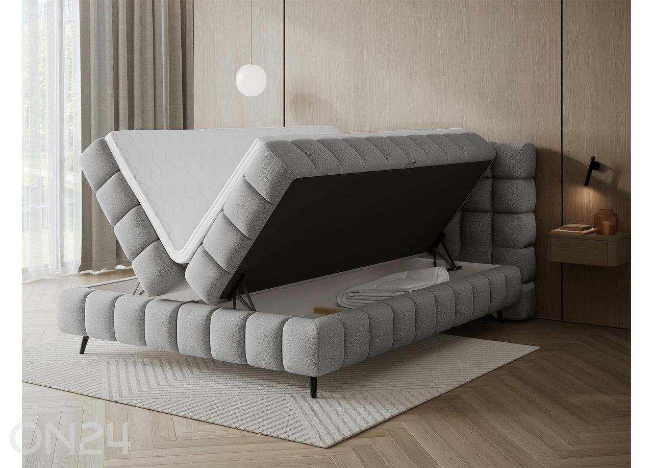 Kontinenttisänky säilytyslaatikolla Sabeno 160×200 cm kuvasuurennos