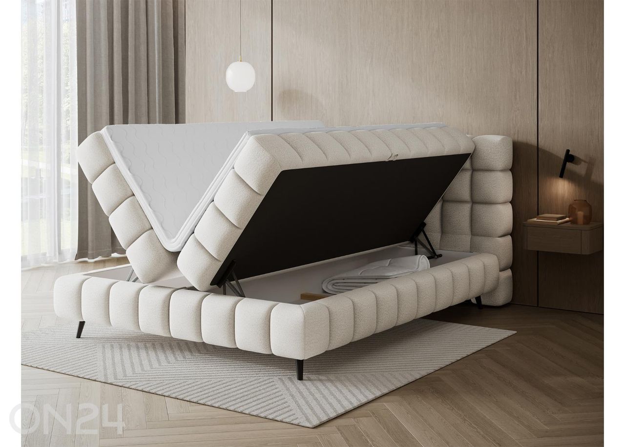 Kontinenttisänky säilytyslaatikolla Sabeno 160×200 cm kuvasuurennos