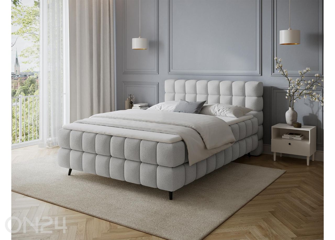 Kontinenttisänky säilytyslaatikolla Sabeno 160×200 cm kuvasuurennos