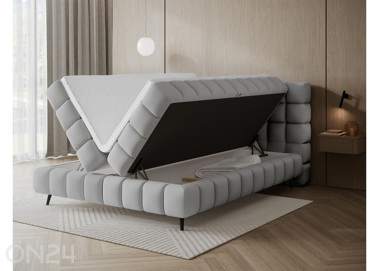 Kontinenttisänky säilytyslaatikolla Sabeno 160×200 cm kuvasuurennos