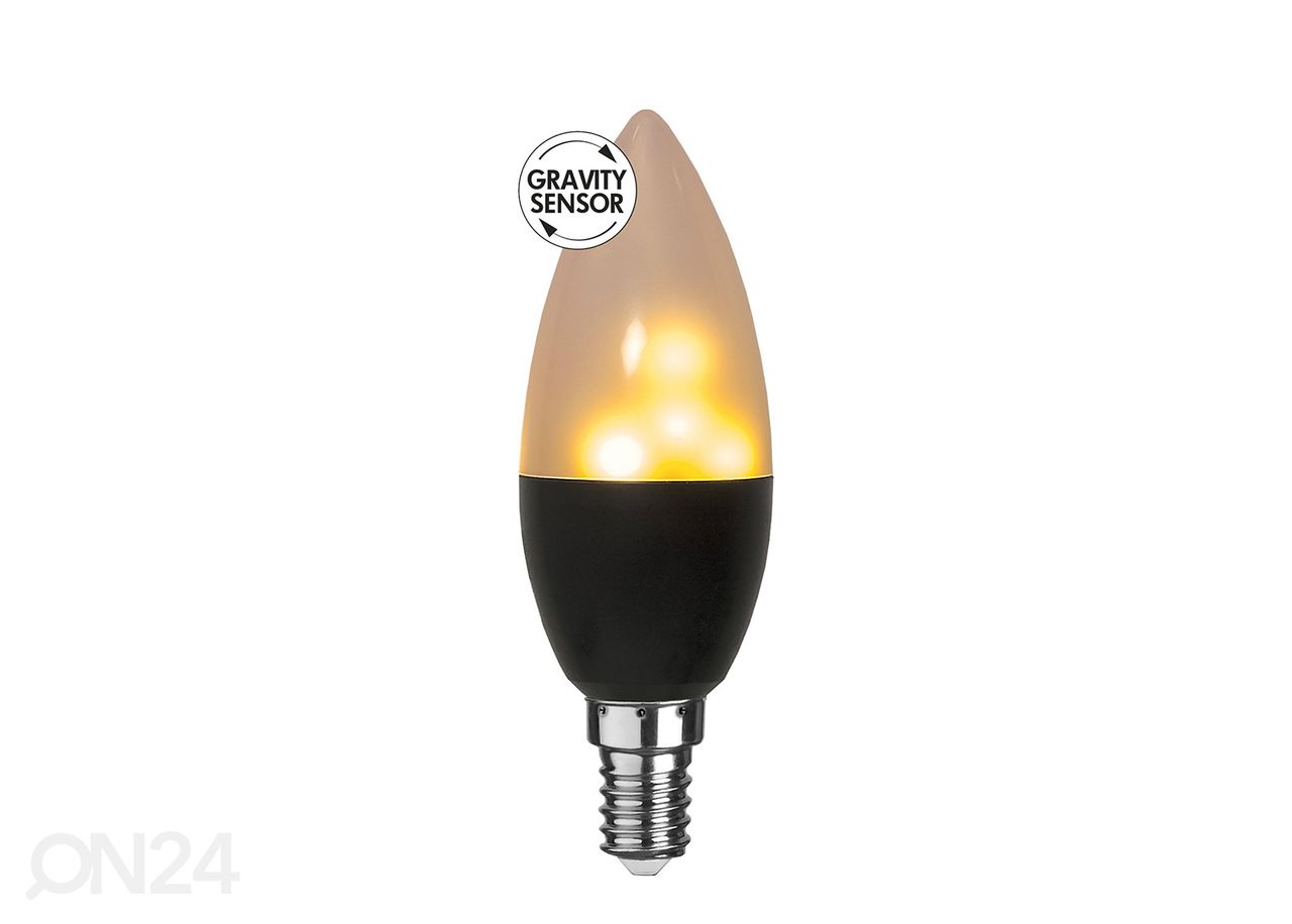 Koristeellinen LED-lamppu E14, palava liekki kuvasuurennos