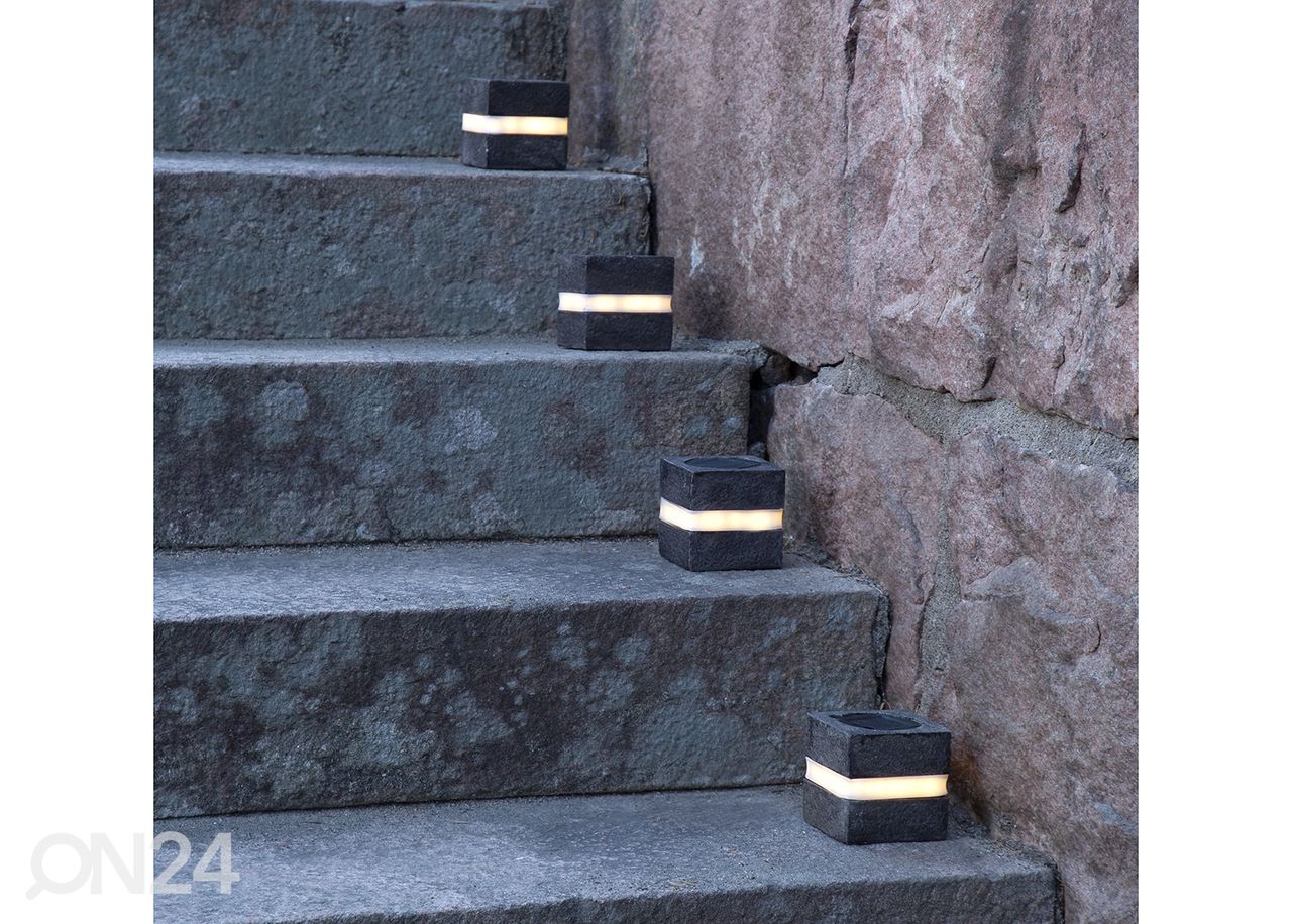 Koristevalaisin aurinkokennolla Stonecube 2 kpl kuvasuurennos