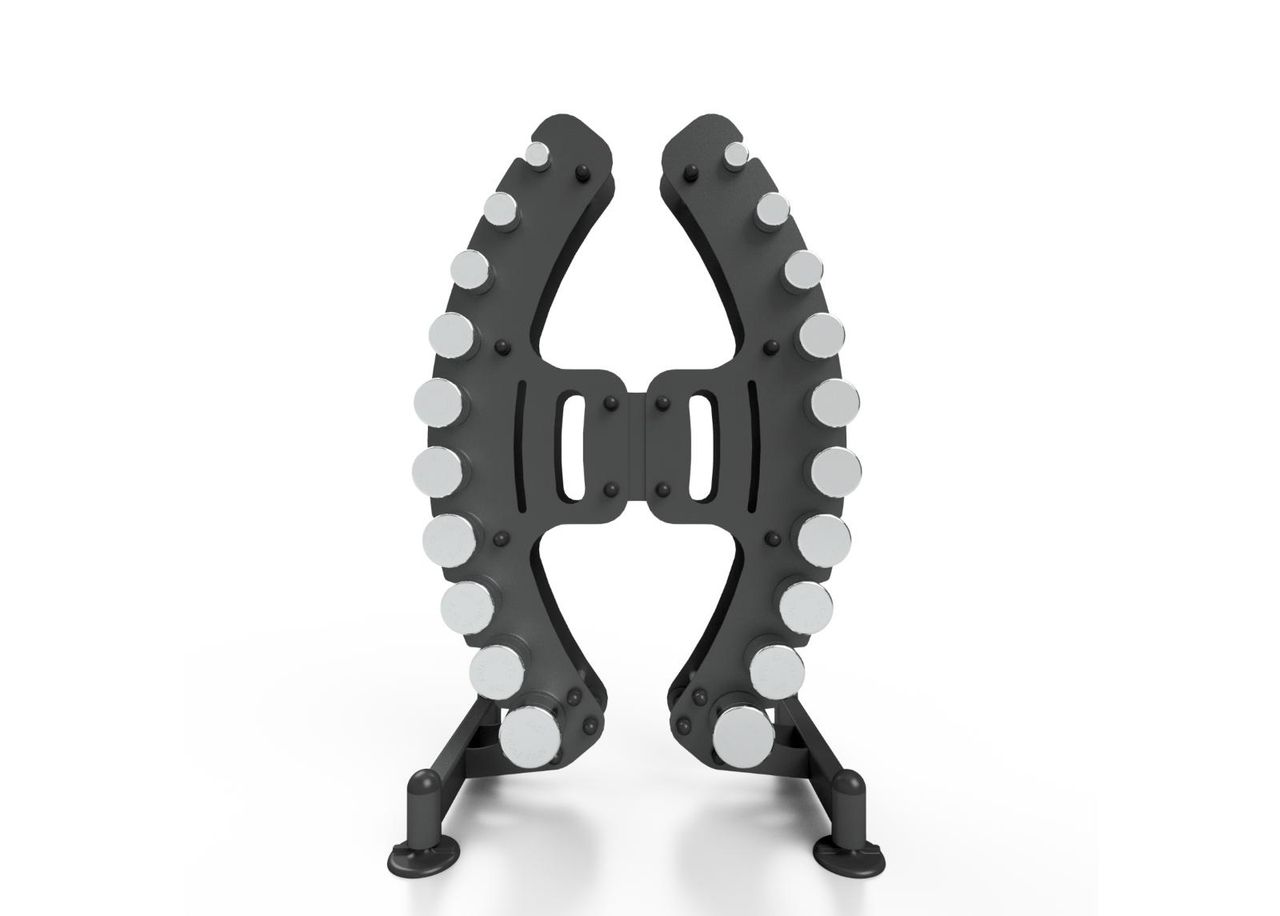 Kormatut käsipainot ja teline 1-10 kg MARBO Sport kuvasuurennos