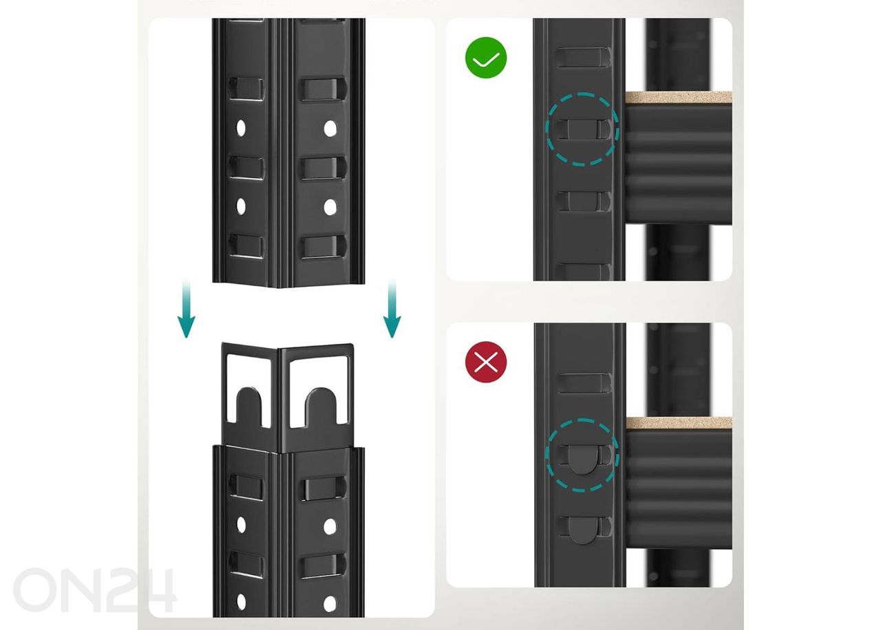 Kotitaloushylly 200 cm kuvasuurennos