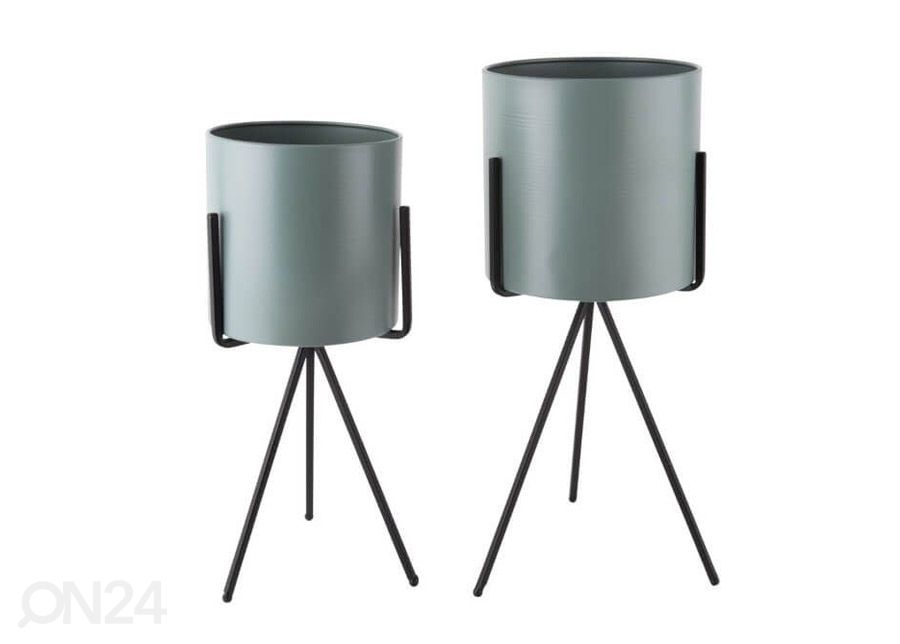 Kukkaruukku Pedestal, vihreä Ø20xh37,5 cm kuvasuurennos
