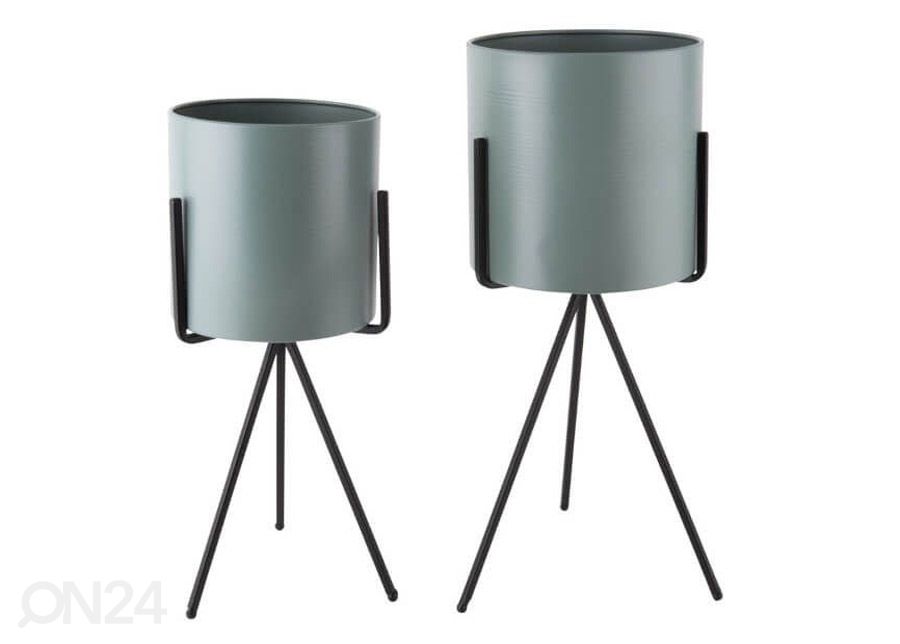 Kukkaruukku Pedestal, vihreä Ø23xh48,5 cm kuvasuurennos