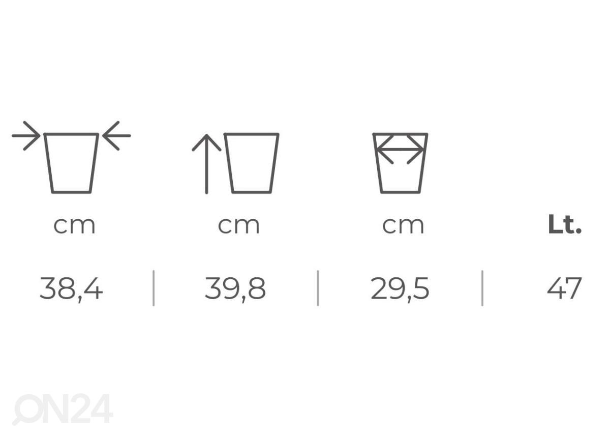 Kukkaruukku Pixel, cappuccino kuvasuurennos