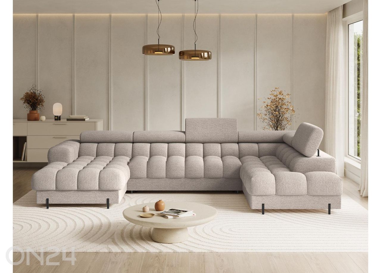 Kulmasohva vuodesohva Feraria kuvasuurennos