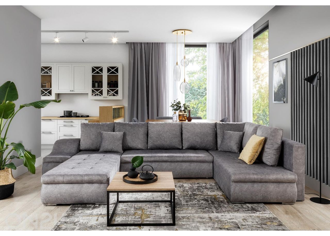 Kulmasohvasänky pesukorilla Giovanni kuvasuurennos