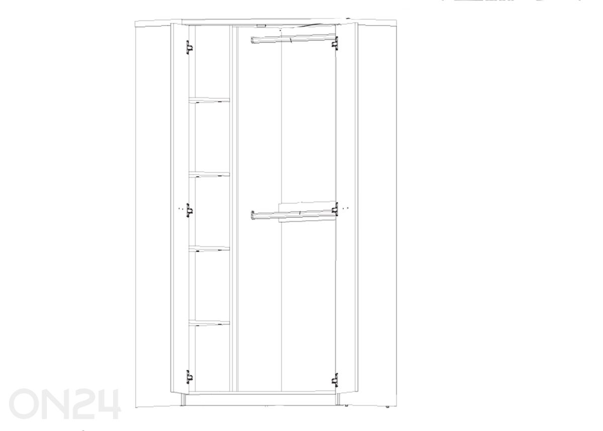 Kulmavaatekaappi Denzel kuvasuurennos