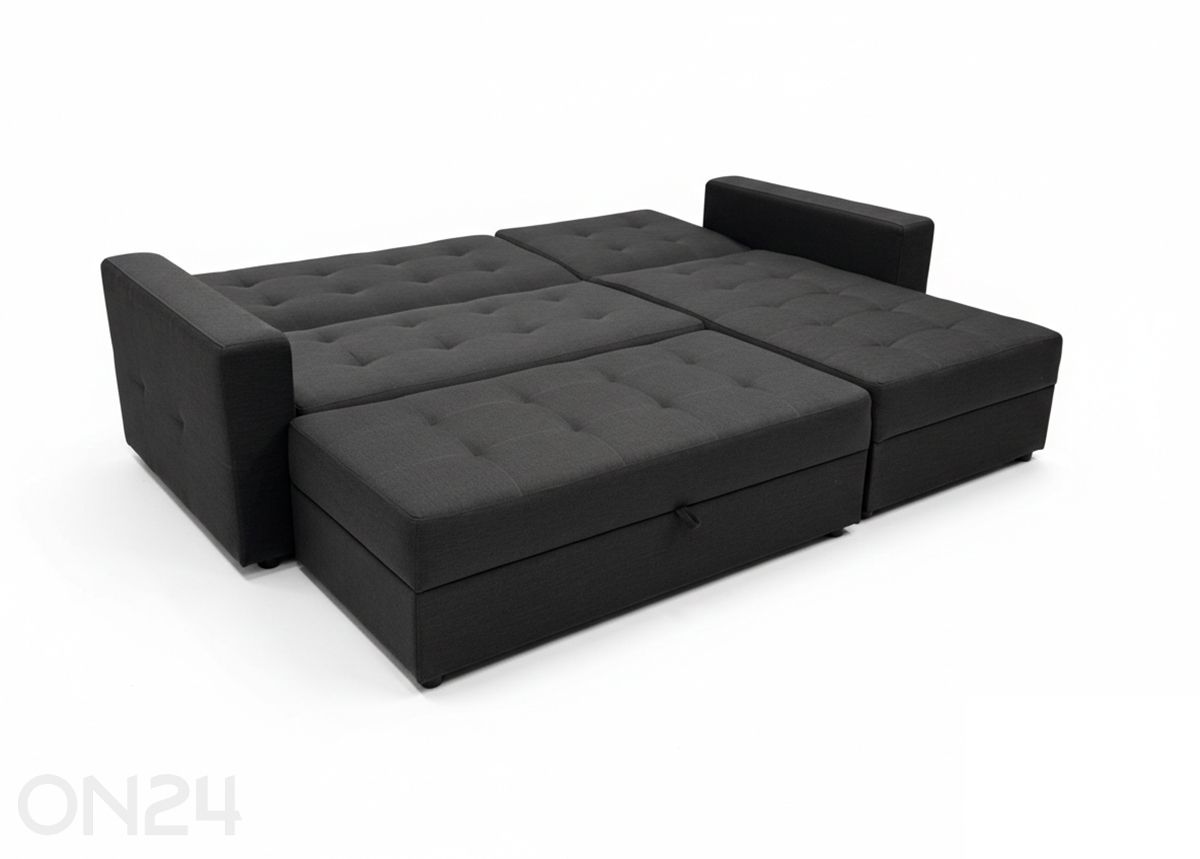 Kulmavuodesohva Claire + yöpöytä kuvasuurennos