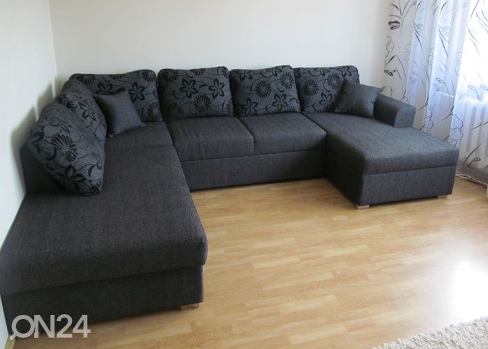 Kulmavuodesohva Silver XL Jumbo vuodevaatelaatikolla kuvasuurennos