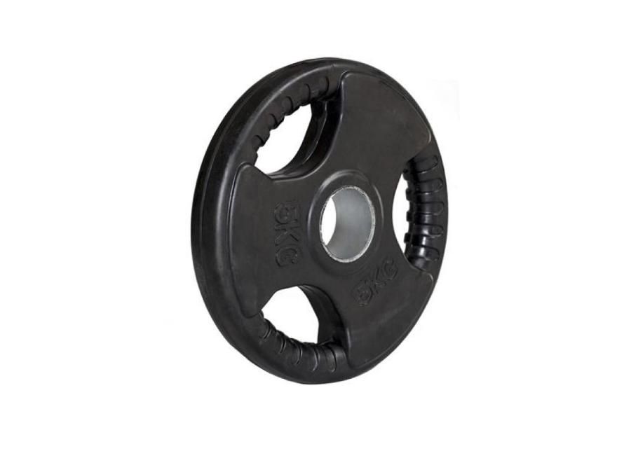 Kumipintainen levypaino 5kg HMS 50 mm kuvasuurennos