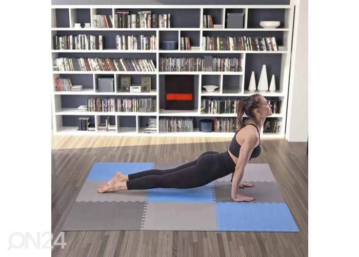 Kuntolaitteen suojamatto One Fitness MP10 60x60x1 cm 9 kpl kuvasuurennos