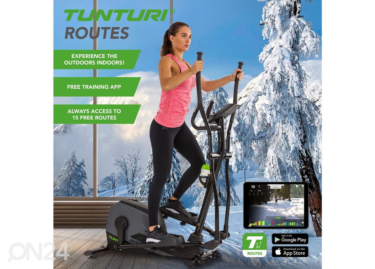 Kuntopyörä Tunturi Star Fit C100 HR I+ kuvasuurennos