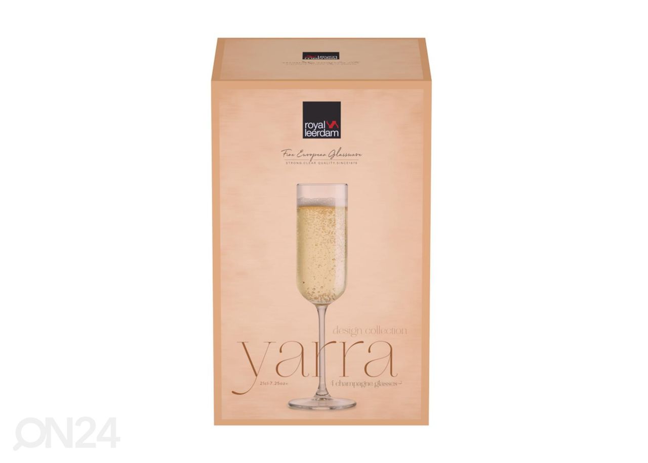 Kuohuviinilasi Yarra 21 cl, 4 kpl kuvasuurennos