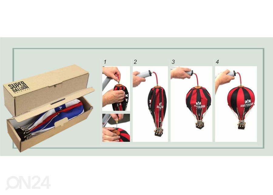 Kuumailmapallo koriste Super Balloon kuvasuurennos