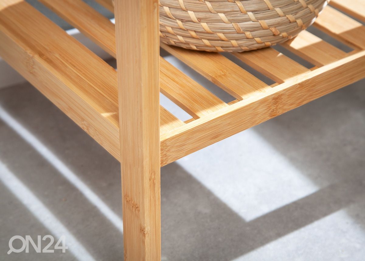 Kylpyhuoneen hylly Bamboo kuvasuurennos