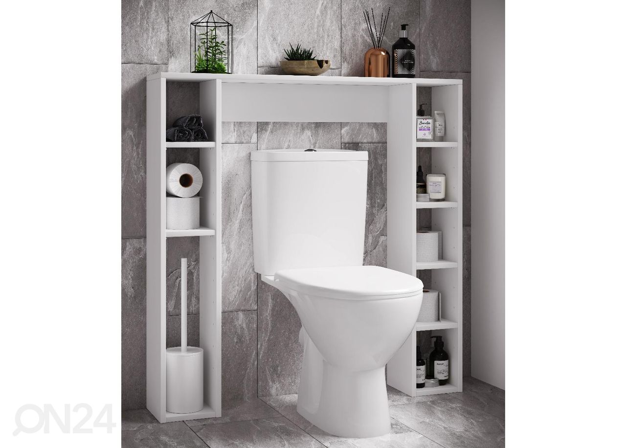 Kylpyhuoneen hylly / hyllykkö WC-istuimen taakse Tinoli M 98 cm kuvasuurennos