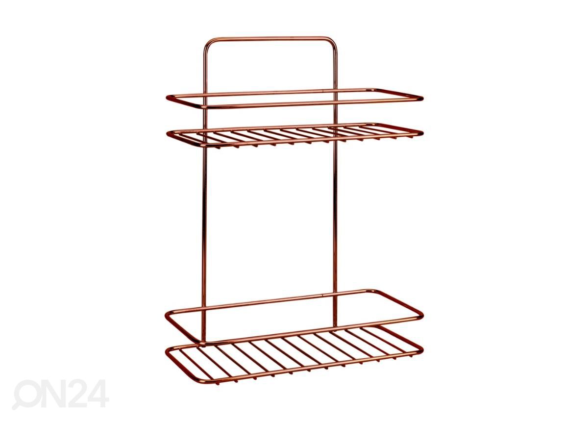 Kylpyhuoneen hylly Reflex 2x, 26x13x35 cm, pronssi kuvasuurennos