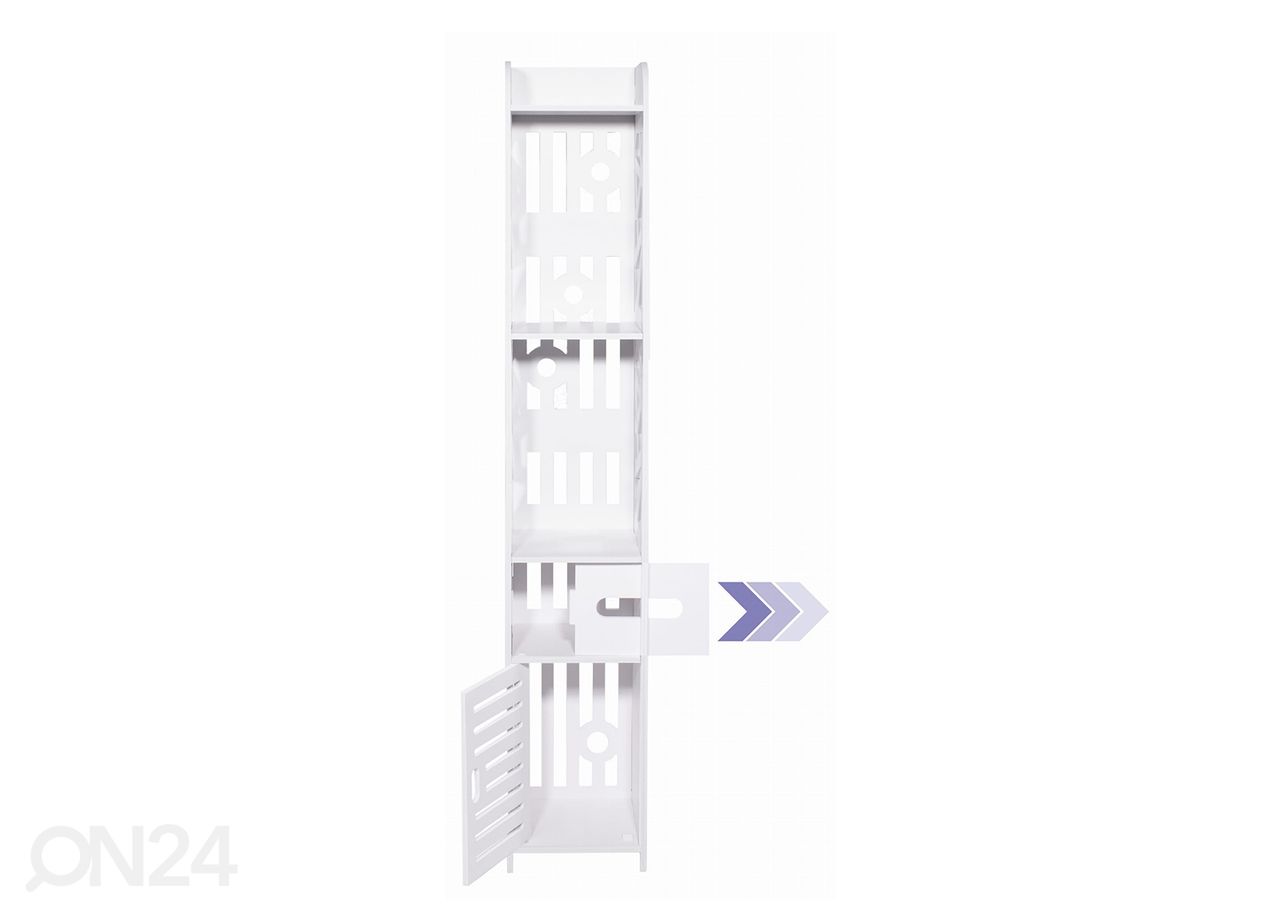 Kylpyhuoneen kaappi 120 cm, valkoinen kuvasuurennos