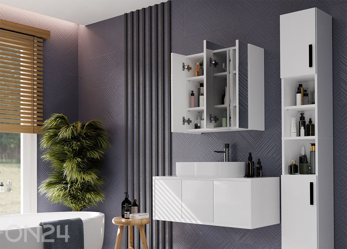 Kylpyhuoneen kaappi peilillä Pola kuvasuurennos