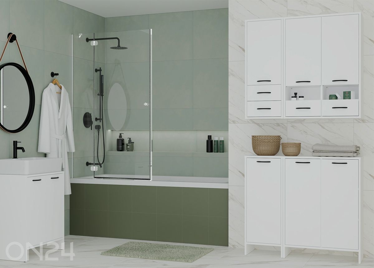 Kylpyhuoneen kaappi seinälle Nina kuvasuurennos