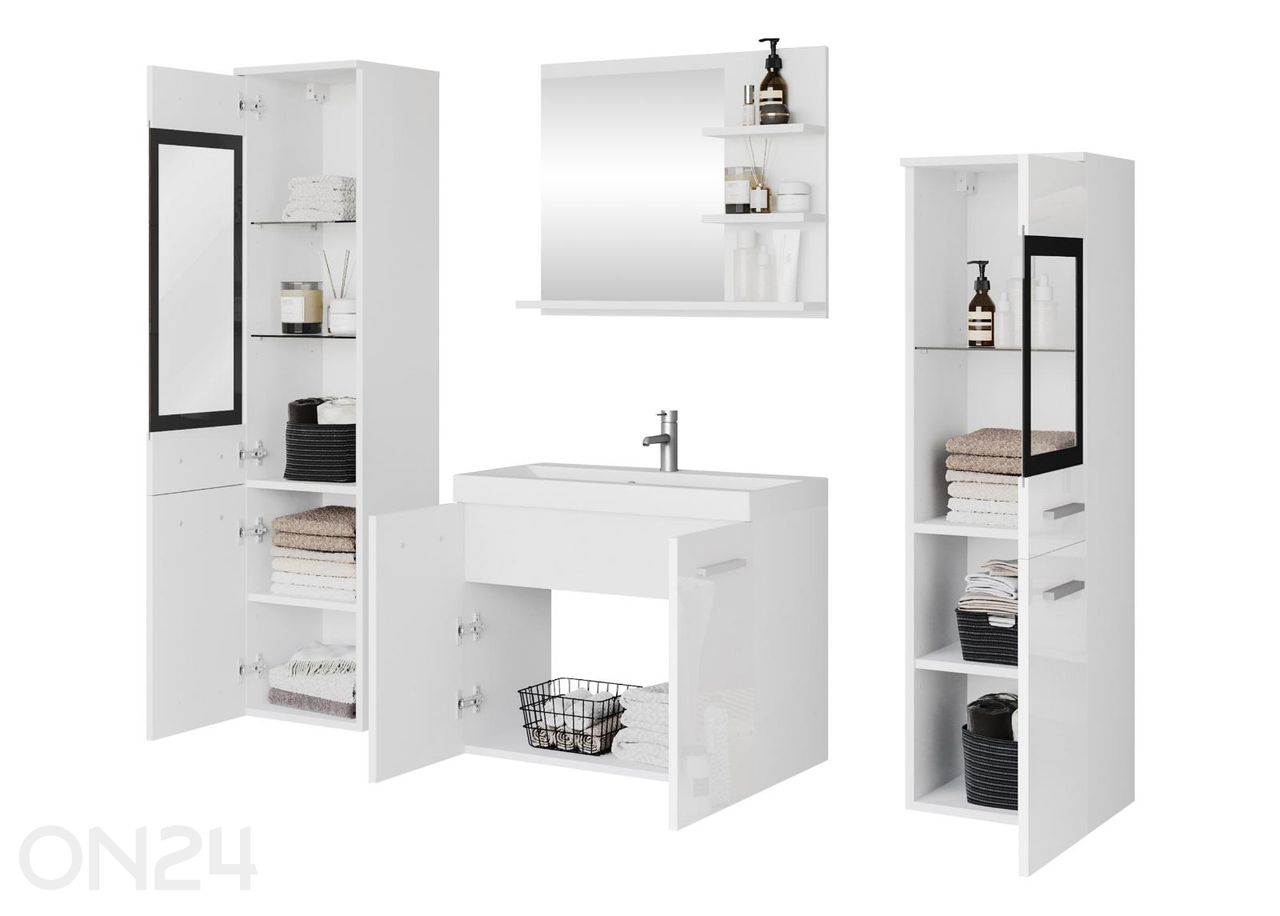 Kylpyhuoneen kokonaisuus Madrit I + LED kuvasuurennos