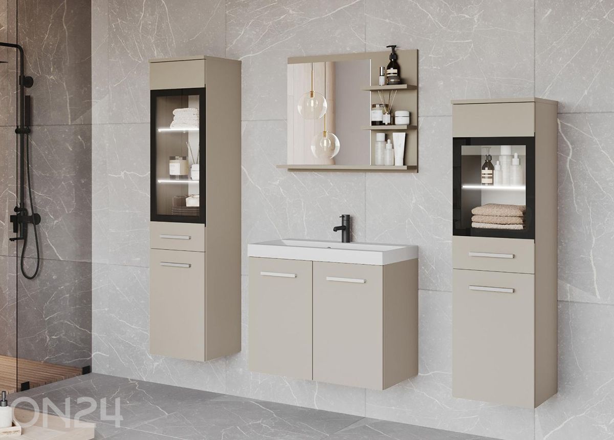 Kylpyhuoneen kokonaisuus Madrit I + LED kuvasuurennos