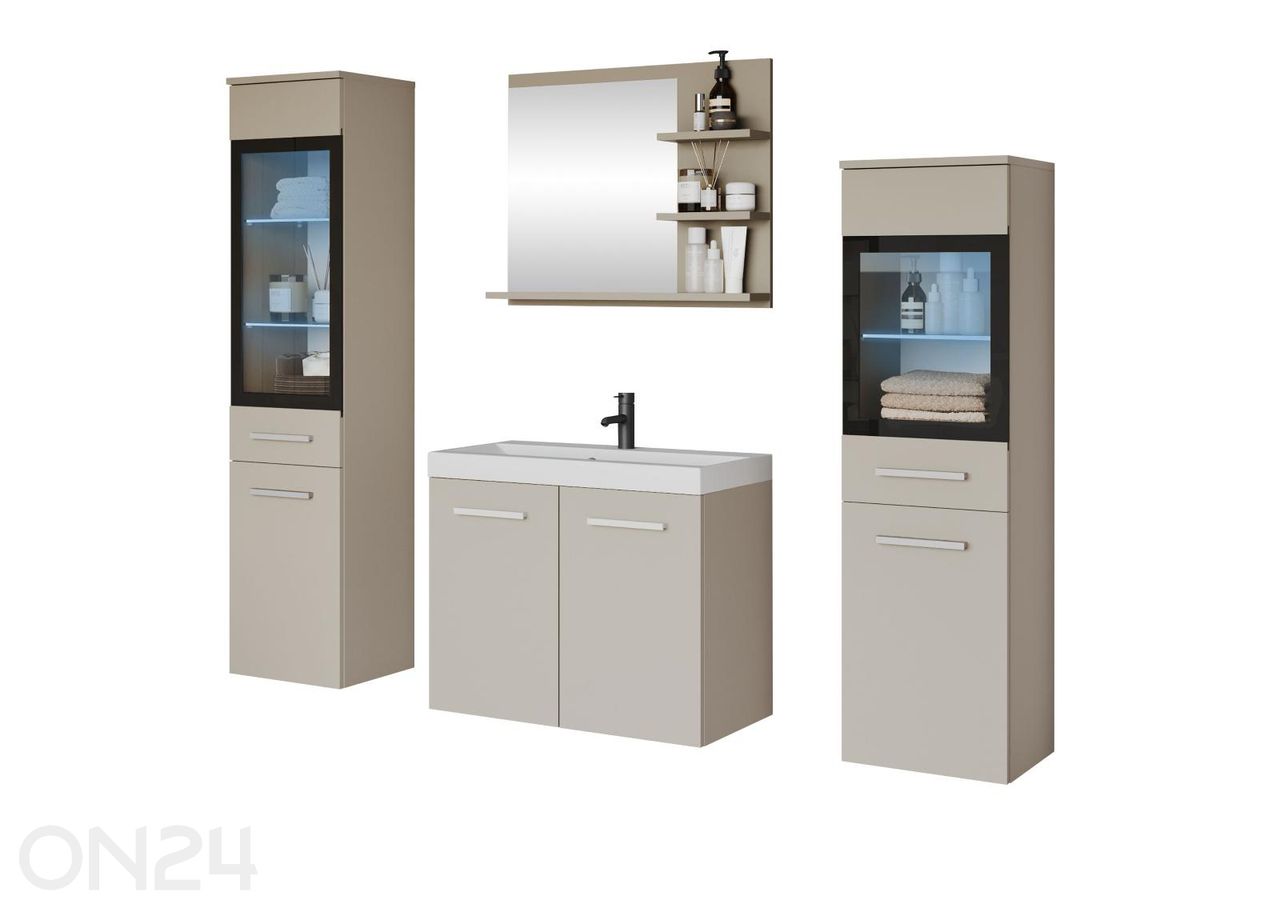 Kylpyhuoneen kokonaisuus Madrit I + LED kuvasuurennos