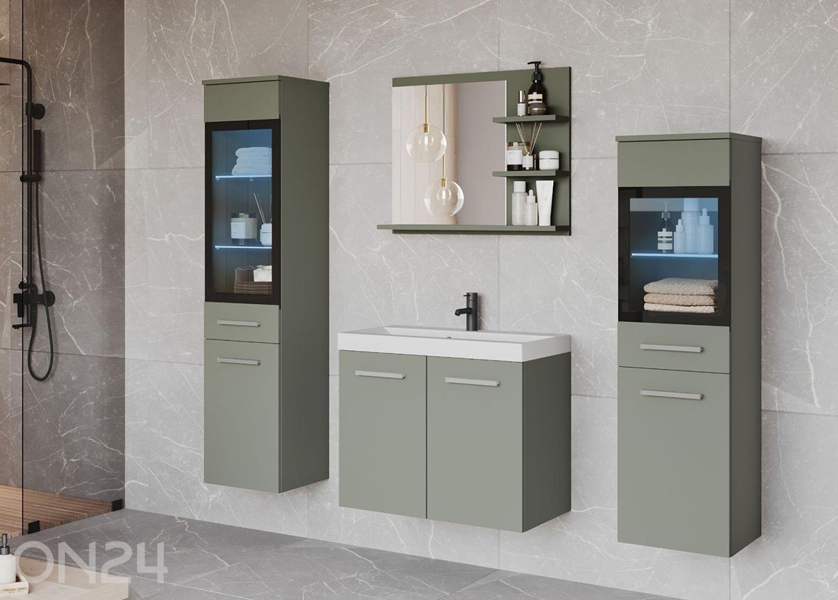 Kylpyhuoneen kokonaisuus Madrit I + LED kuvasuurennos