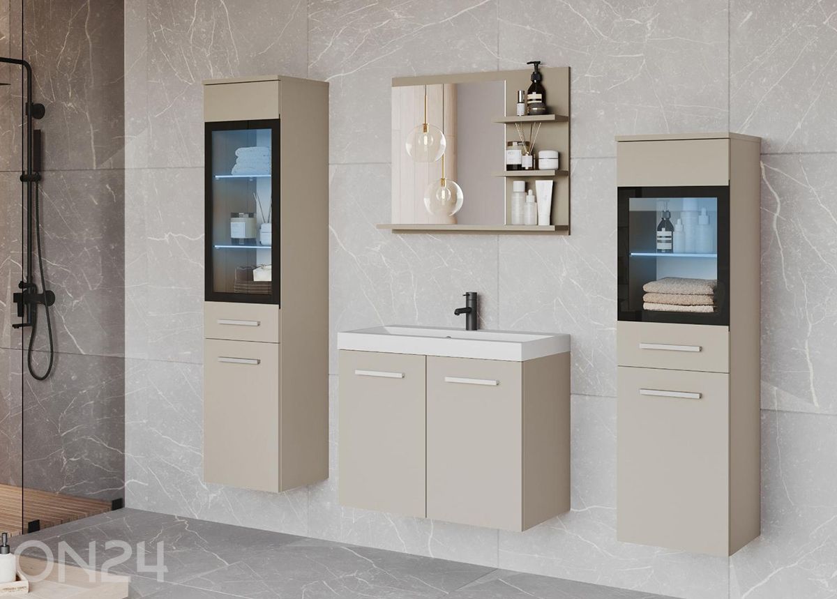 Kylpyhuoneen kokonaisuus Madrit I + LED kuvasuurennos