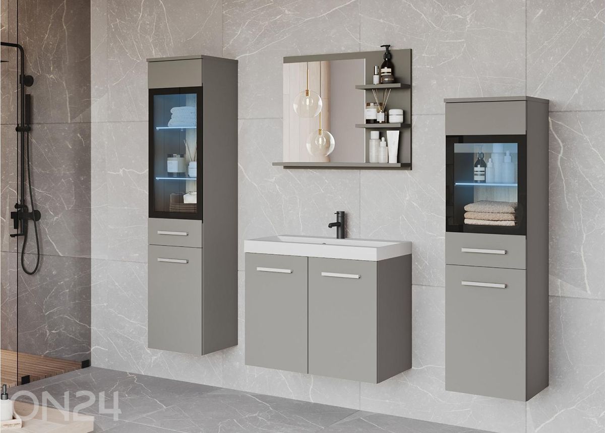 Kylpyhuoneen kokonaisuus Madrit I + LED kuvasuurennos