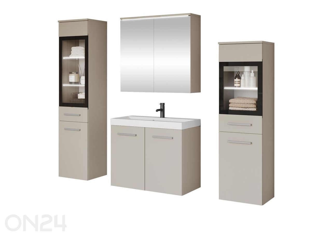 Kylpyhuoneen kokonaisuus Madrit II + LED kuvasuurennos