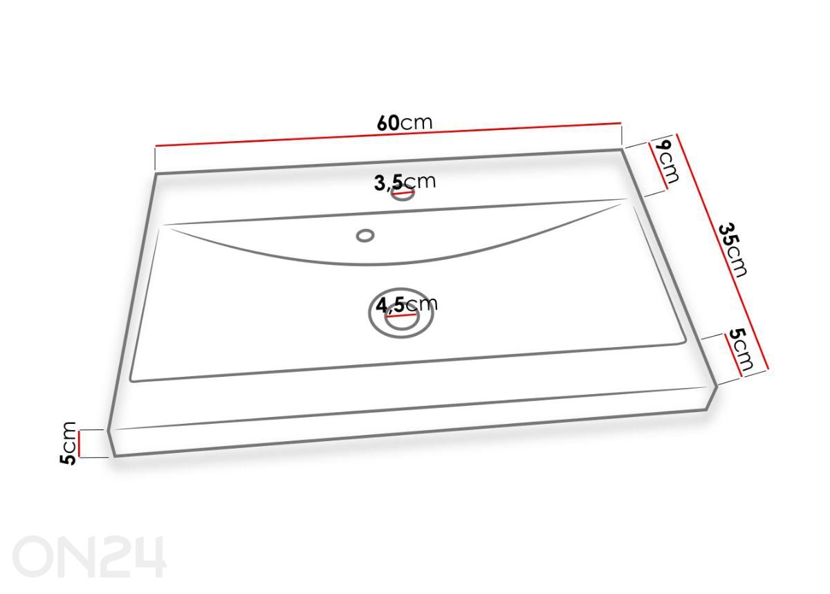 Kylpyhuoneen kokonaisuus Montreal XL kuvasuurennos