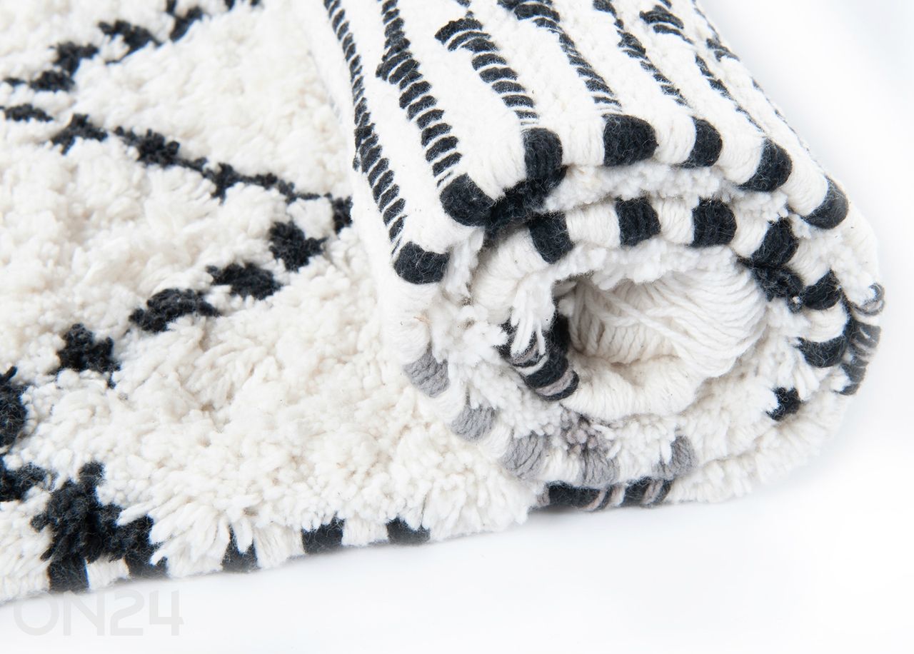 Kylpyhuoneen matto Ethno Bath Zigzag 70x120 cm kuvasuurennos