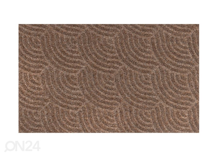 Kynnysmatto Dune Waves taupe 45x75 cm kuvasuurennos