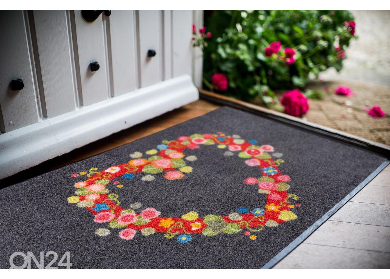 Kynnysmatto Floral Romance 50x75 cm kuvasuurennos
