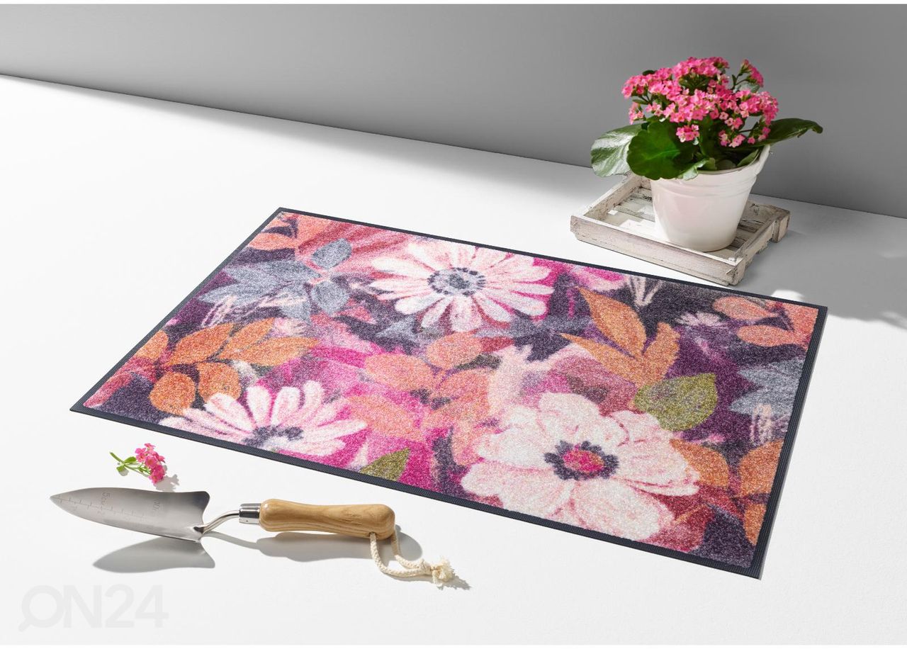 Kynnysmatto Kukat 50x75 cm kuvasuurennos