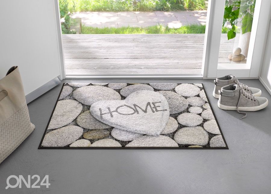 Kynnysmatto Pebble Stones 60x85 cm kuvasuurennos
