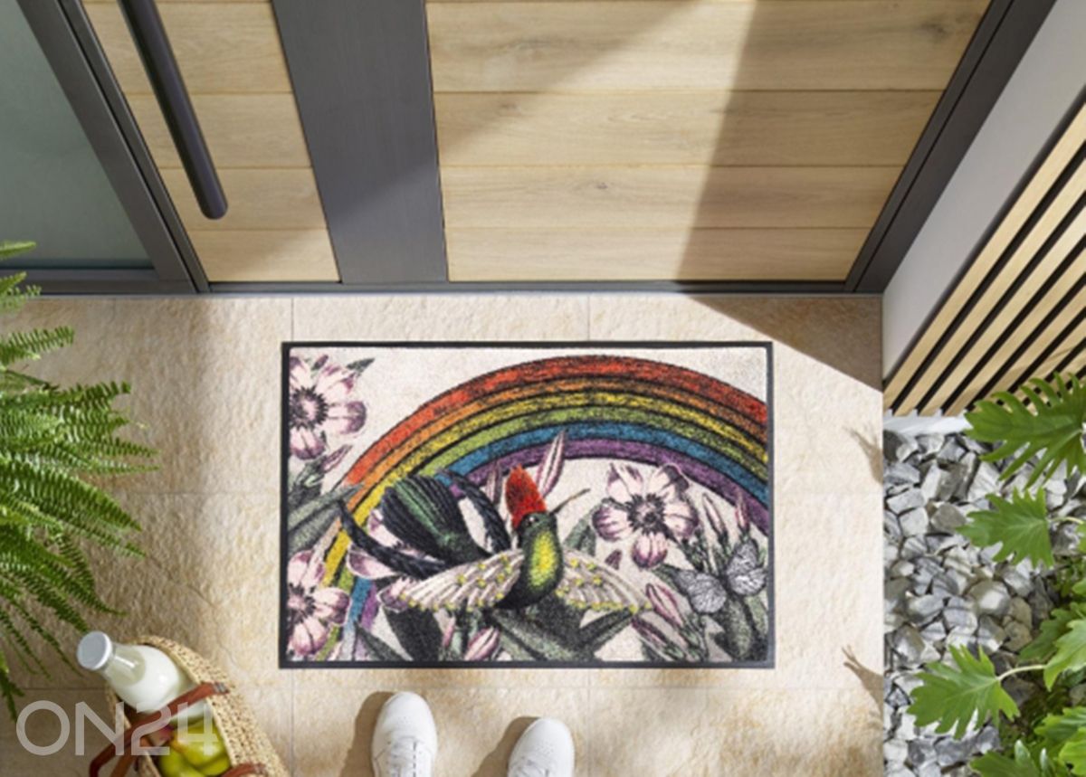 Kynnysmatto Rainbow Garden 50x75 cm kuvasuurennos