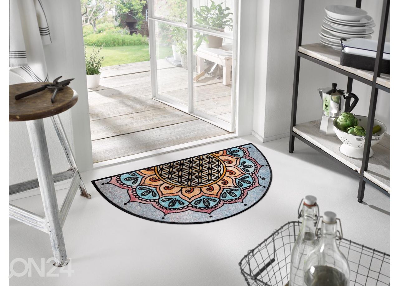 Kynnysmatto Round Harmony Pattern 50x85 cm kuvasuurennos