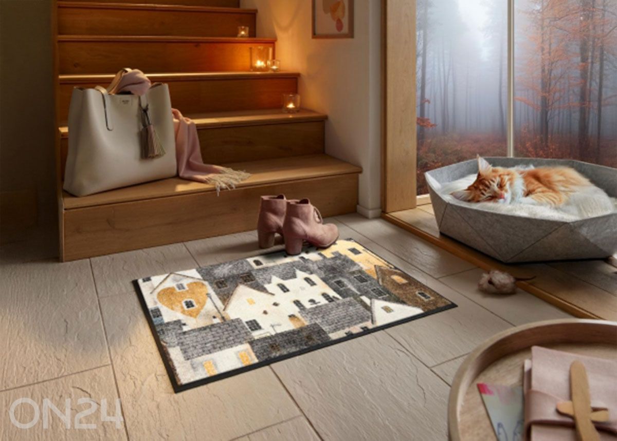 Kynnysmatto Urban Blocks 50x75 cm kuvasuurennos