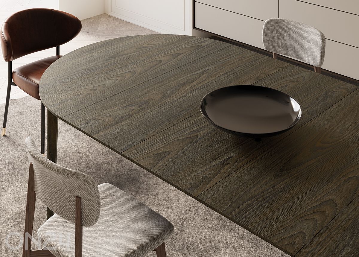 Laajennettava ruokapöytä Plot Ø 90x90/210 cm kuvasuurennos