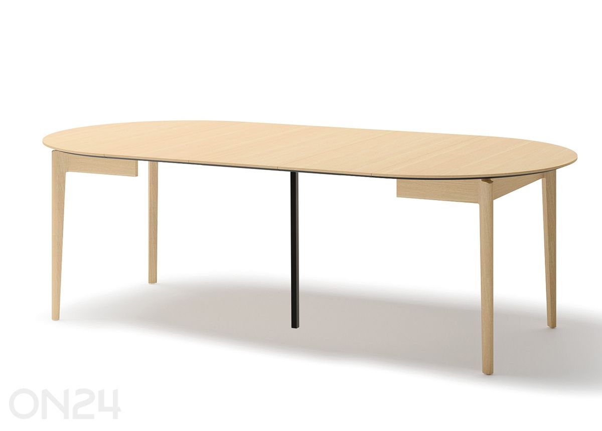Laajennettava ruokapöytä Plot Ø120x120/240 cm kuvasuurennos