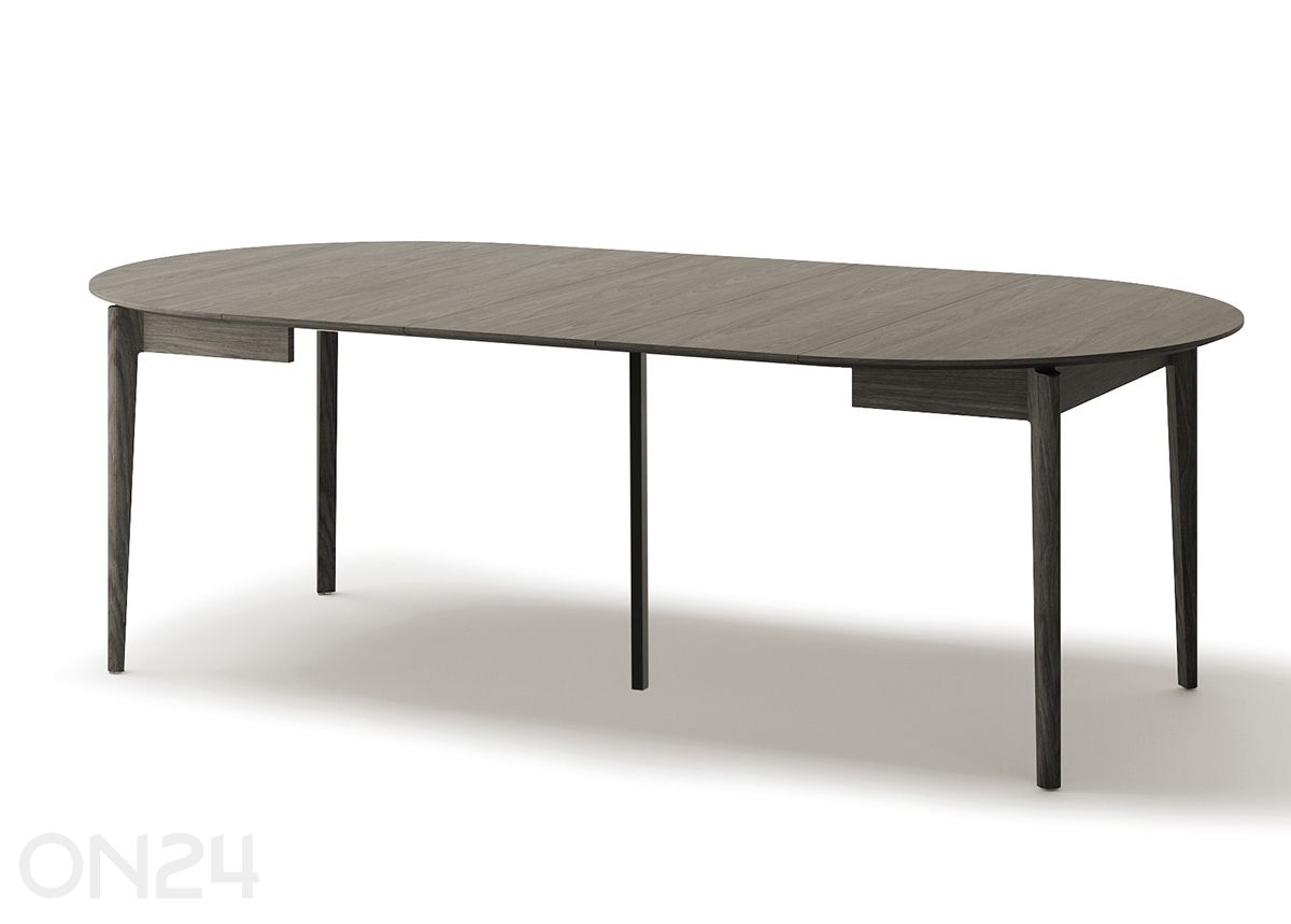 Laajennettava ruokapöytä Plot Ø120x120/240 cm kuvasuurennos